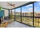 This screened lanai provides great views of the surrounding property at 3006 Caring Way # 431, Port Charlotte, FL 33952