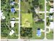 Aerial view of the property highlighting lot lines and nearby homes at 3510 Amanda St, Punta Gorda, FL 33950