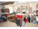 Organized garage space with ample storage, workbenches, and tool organizers at 379 Bal Harbor Blvd, Punta Gorda, FL 33950
