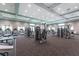 Fully-equipped gym with treadmills, weight machines, and free weights to facilitate a healthy lifestyle at 14204 Heritage Landing Blvd # 724, Punta Gorda, FL 33955
