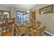Dining area with wicker furniture, and a view of pool at 18536 Alphonse Cir, Port Charlotte, FL 33948
