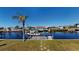 Scenic waterfront view with a private dock and easy access to the open water at 19170 Aviation Ct, Port Charlotte, FL 33948
