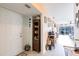 Open entryway with wood-look floors and views of the living area at 2040 Willow Hammock Cir # 208, Punta Gorda, FL 33983
