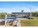 A private boat lift provides convenient water access from this charming residence at 21184 Edgewater Dr, Port Charlotte, FL 33952