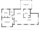 Detailed floor plan showcasing the layout of the bedrooms, bathrooms, living areas, and screened porch at 21422 Mallory Ave, Port Charlotte, FL 33952