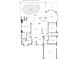 Detailed floor plan displaying open-concept layout, with a primary bedroom suite, kitchen, and outdoor swimming pool at 26373 Madagascar, Punta Gorda, FL 33983