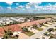 A quaint home with an appealing landscape in a quiet neighborhood is featured in this aerial view at 3748 Albacete Cir # 38, Punta Gorda, FL 33950