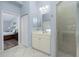 Bathroom featuring a single sink, walk in shower and tile floors at 3748 Albacete Cir # 38, Punta Gorda, FL 33950
