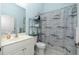 Bathroom featuring a single sink, toilet, shower and tile floors at 3748 Albacete Cir # 38, Punta Gorda, FL 33950