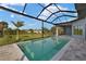 Backyard pool area with ample patio space with a scenic view of the landscape at 7363 N Moss Rose, Punta Gorda, FL 33955