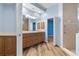 Large bathroom with double sink vanity, walk-in shower, and a separate closet area at 3959 San Rocco Dr # 612, Punta Gorda, FL 33950