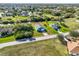 An aerial view of a well-manicured property with verdant landscaping at 421 San Cristobal Ave, Punta Gorda, FL 33983