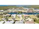 Aerial view of community showing the location of the property on the canal at 4255 Beach View Ct, Port Charlotte, FL 33948