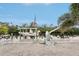 Photograph displays a private boat dock with lift, offering direct access to the waterway and boating opportunities at 5244 Early Ter, Port Charlotte, FL 33981