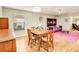 Open floor plan with dining area and a decorative accent wall at 623 Oak Hill Cir # 28, Sarasota, FL 34232