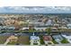 Aerial view of home on canal front property with beautiful water views of neighborhood at 1334 Via Milanese, Punta Gorda, FL 33950