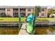 Dock with kayaks ready for a waterfront lifestyle and fun activities at 1344 Rock Dove Ct # D102, Punta Gorda, FL 33950