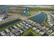 Aerial view of a residential area near a sports field at 17917 Wayside Bnd, Punta Gorda, FL 33982