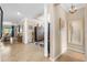 Spacious living area with elegant tile flooring, neutral paint, and stylish decor at 17917 Wayside Bnd, Punta Gorda, FL 33982