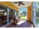 Cozy screened lanai offering a serene outdoor living space and view at 2081 Willow Hammock Cir # F101, Punta Gorda, FL 33983