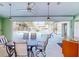 Inviting screened patio boasts a ceiling fan and relaxing views of the private pool at 399 Bal Harbor Blvd, Punta Gorda, FL 33950