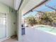 Private pool area includes a convenient outdoor shower and screened enclosure at 399 Bal Harbor Blvd, Punta Gorda, FL 33950