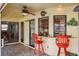 Covered patio with bar seating and water view at 611 Bal Harbor Blvd, Punta Gorda, FL 33950