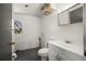 Bathroom featuring white fixtures and minimal finishes in need of repair at 8035 Hillman Ave, Punta Gorda, FL 33982