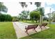 Residents can enjoy this outdoor area, complete with seating and bocce ball courts at 1515 Forrest Nelson Blvd # R201, Port Charlotte, FL 33952