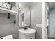 Bathroom features a sleek vanity with a modern sink and countertop at 3265 Sunrise Trl, Port Charlotte, FL 33952