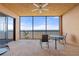 Relax on this lanai with a ceiling fan and views of the water at 85 Vivante Blvd # 8542, Punta Gorda, FL 33950
