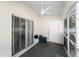 Covered patio area, complete with an outdoor sliding glass door at 3213 Belleville Ter, North Port, FL 34286