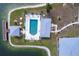 An aerial view of the community pool, a perfect oasis for relaxation and leisure within the community at 3310 Loveland Blvd # 1808, Punta Gorda, FL 33980