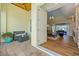 Inviting entryway with a view into the spacious living area and outdoor lanai at 9149 Lane Ct, Port Charlotte, FL 33981