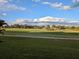 Scenic view of the golf course with lush green grass and shady trees at 1340 San Cristobal Ave # 207, Punta Gorda, FL 33983