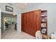 Versatile space with a custom Murphy bed, open to the living area at 1355 Red Oak Ln, Port Charlotte, FL 33948
