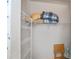 This organized closet with wire shelving provides ample storage space for linens and more at 1474 Red Oak Ln, Port Charlotte, FL 33948