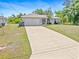 Inviting single-story home with a well-kept lawn and spacious driveway, creating a comfortable living environment at 1702 Rice Ter, North Port, FL 34286