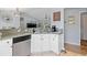Functional kitchen with stainless steel appliances and plenty of countertop space at 1702 Rice Ter, North Port, FL 34286