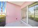 Screened lanai providing access to the interior of the property through sliding glass doors at 2061 Willow Hammock Cir # 105, Punta Gorda, FL 33983
