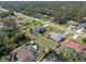 A beautiful property with a pool and well-maintained lawn is visible from the aerial view at 3816 N Cranberry Blvd, North Port, FL 34286