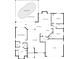 Clear floor plan illustrating the arrangement of rooms, including bedrooms, living spaces, and garage at 3816 N Cranberry Blvd, North Port, FL 34286