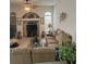 The living room offers a view of the decorative shelving at 3816 N Cranberry Blvd, North Port, FL 34286