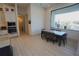 Modern dining area features a large window with water views at 556 Monaco Dr, Punta Gorda, FL 33950