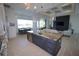 This open-concept kitchen showcases the island, eat-in space and connects to the living room at 556 Monaco Dr, Punta Gorda, FL 33950