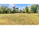 Expansive backyard with well-maintained lawn and beautiful trees, offering ample space for recreation and relaxation at 5601 Taylor Rd, Punta Gorda, FL 33950