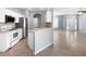 Modern kitchen featuring stainless steel appliances, ample cabinet space and an open design at 6938 Rabbit Ave, North Port, FL 34291