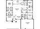 Detailed floor plan featuring an open-concept layout, four bedrooms, and a spacious kitchen at 14583 Lillian Cir, Port Charlotte, FL 33981