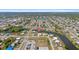Aerial view showcasing the property's location with easy access to local amenities and waterways at 2255 Easy St, Port Charlotte, FL 33952