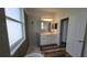 Bathroom boasts glass shower, soaking tub and double sink vanity at 23490 Macbeth Ct, Punta Gorda, FL 33980